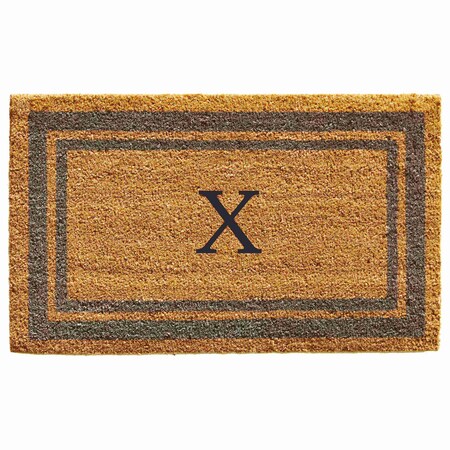 Calloway Mills Monogram Door Mat, Natural, Periwinkle, 24 in W x 36 in L 153022436X